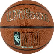 Мяч баск. WILSON NBA Forge Plus Eco BSKT, WZ2010901XB7, р.7, PU, бутиловая камера, коричневый