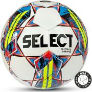 Мяч футзал. SELECT Futsal Mimas, 1053460005, р.4, FIFA Basic, 32пан, гл.ПУ, руч.сш, бел-сине-красный