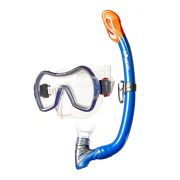 Набор для плавания Salvas Wave Set, EA530S1BYSTB, р. Medium, синий в сетч. сумке