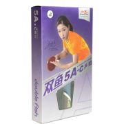 Ракетка для н/т DOUBLE FISH 5A+C, для продвин, ITTF Appr, накл. 2,1 мм, конич. ручка+ 2 мяча V40+мм