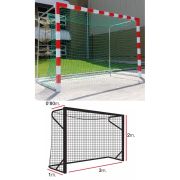 Сетка ганд./фут. EL LEON DE ORO, 11444010002, a:3.0 b:2.0 c:0.8 d:1.0м, 4мм ПП, ячейка 10х10 см,зел.