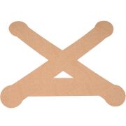Тейп динамический PosturePals X tape, PP-X-TS, преднарезка, р. S, 5 шт. в уп., телесный