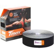 Тейп кинезиологический Tmax 32m Extra Sticky Black (5 см x 32 м), 423242, черный