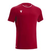 Футболка волейбольная унисекс MACRON Rhodium, 20620201-RD-3XL, р.3XL, 100% полиэстер, красный