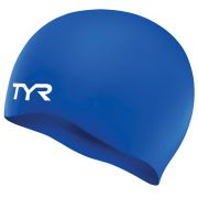 Шапочка для плав. подр. TYR Wrinkle Free Junior Silicone Cap, LCSJR-428, СИНИЙ, силикон