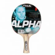 Ракетка для н/т Stiga Alpha, 187801, для начинающ, накладка 1,5мм ITTF, коническая. ручка