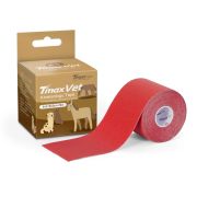 Тейп кинезиологический Tmax Vet (6см x 5м), арт. 425150, хлопок, красный
