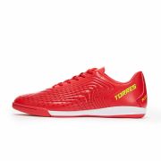 Бутсы зальные TORRES FLEX-J подростковые, TS134232-464-35, р.35, резина,ПУ,текстиль, красный