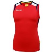 Майка волейб. жен. MIKASA MT378-0620-XL, р.XL, 90% полиэстер, 10% эластан, красный