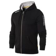 Куртка от костюма с капюшоном муж. MIKASA MT526-049-S, р.S, 70% хлопок 30% полиэстер, черный