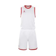 Форма баск. взросл. KELME, 8252LB1006-107-L, р.L, 100% полиэстер, бело-красный