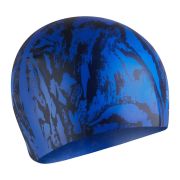 Шапочка для плав. SPEEDO Long Hair Printed Cap, 8-1130616947, СИНИЙ, силикон
