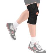 Суппорт колена разъемный TORRES, PRL6006, неопрен 3 мм, рег. размер, черный