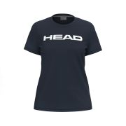 Футболка женская HEAD Club Original T-Shirt W 814845-NV-M, р.M, полиэстер, хлопок, эластан, т.синий