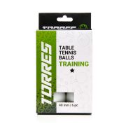 Мяч для наст. тенниса TORRES Training 1*, TT23016, диам. 40+ мм, упак. 6 шт, белый