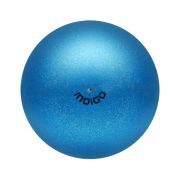 Мяч для художественной гимнастики INDIGO, IN118-BL, диам. 19 см, ПВХ, синий металлик с блестками